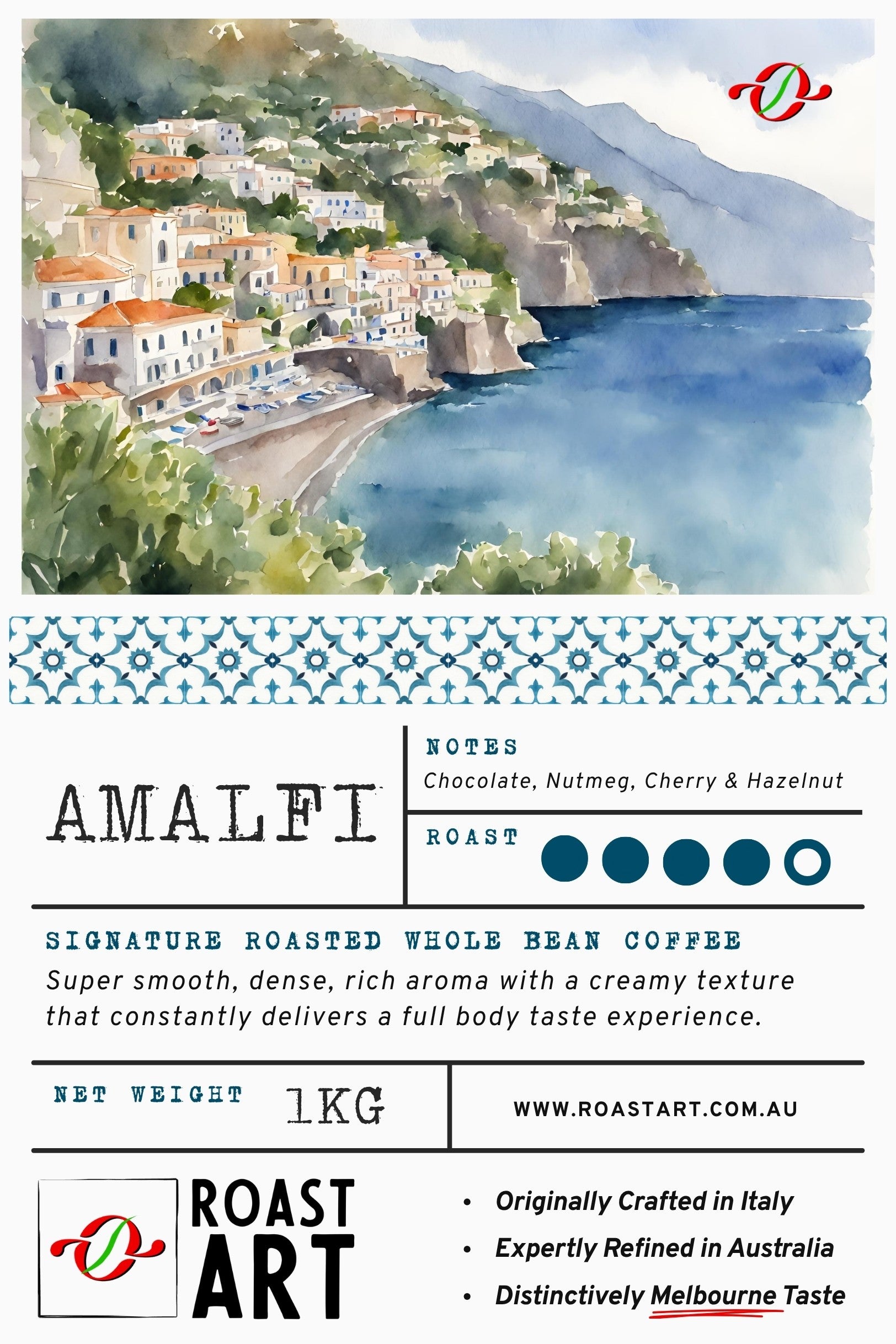 Amalfi coffee beans from RoastArt Coffee