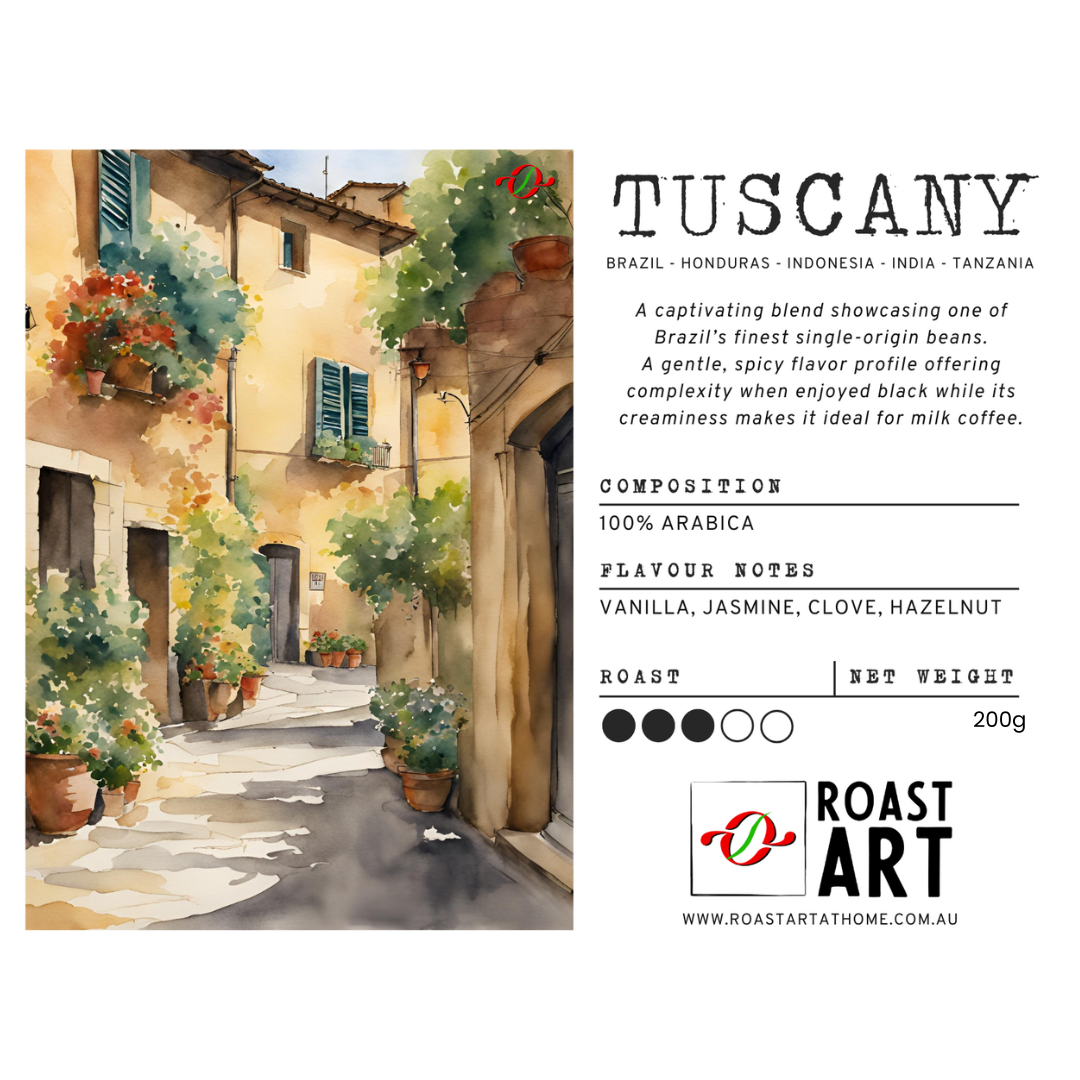 Tuscany coffee beans from RoastArt Coffee