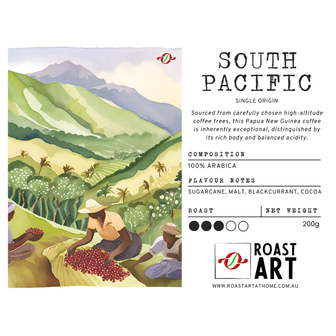 South Pacific coffee beans from RoastArt Coffee
